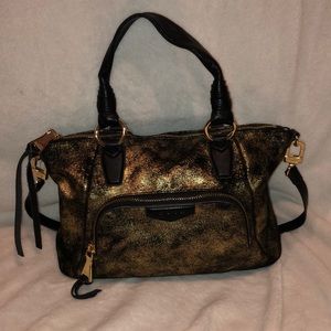Aimee Kestenberg Black and gold handbag